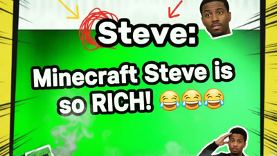 Minecraft Steve is so Rich 🤑 (Minecraft) by @tubeistycraft