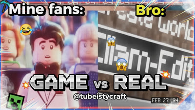 Game vs Real (Gaming & e-Sports) by @tubeistycraft