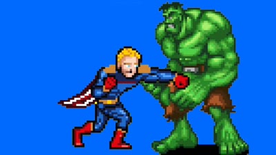 Homelander vs the hulk (Marvel) by @xcm